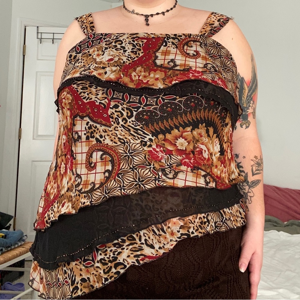 fashionbug asymmetrical tank size 20
